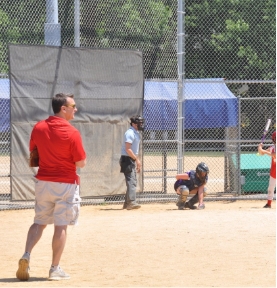 Dr. Napier at baseball game