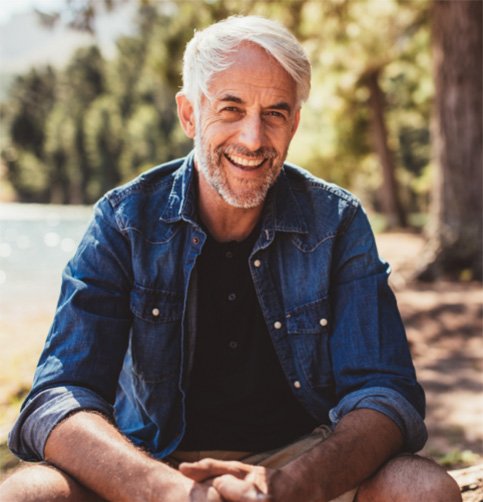 A photo of a man smiling