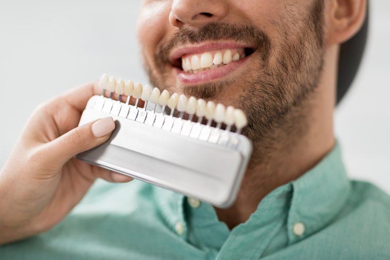 man preparing to receive veneers